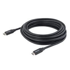 StarTech.com 4m USB-C Laadkabel, Fast Charge & Sync Type C Kabel, 100W (5A) PD, USB 2.0, USB-IF Gecertificeerd - Zwarte USB Oplaadkabel - Afbeelding 4