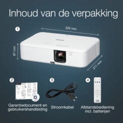 Epson CO-FH02 Smart Full HD-projector, 3000 lumen, scherm van maximaal 391 inch - Afbeelding 5