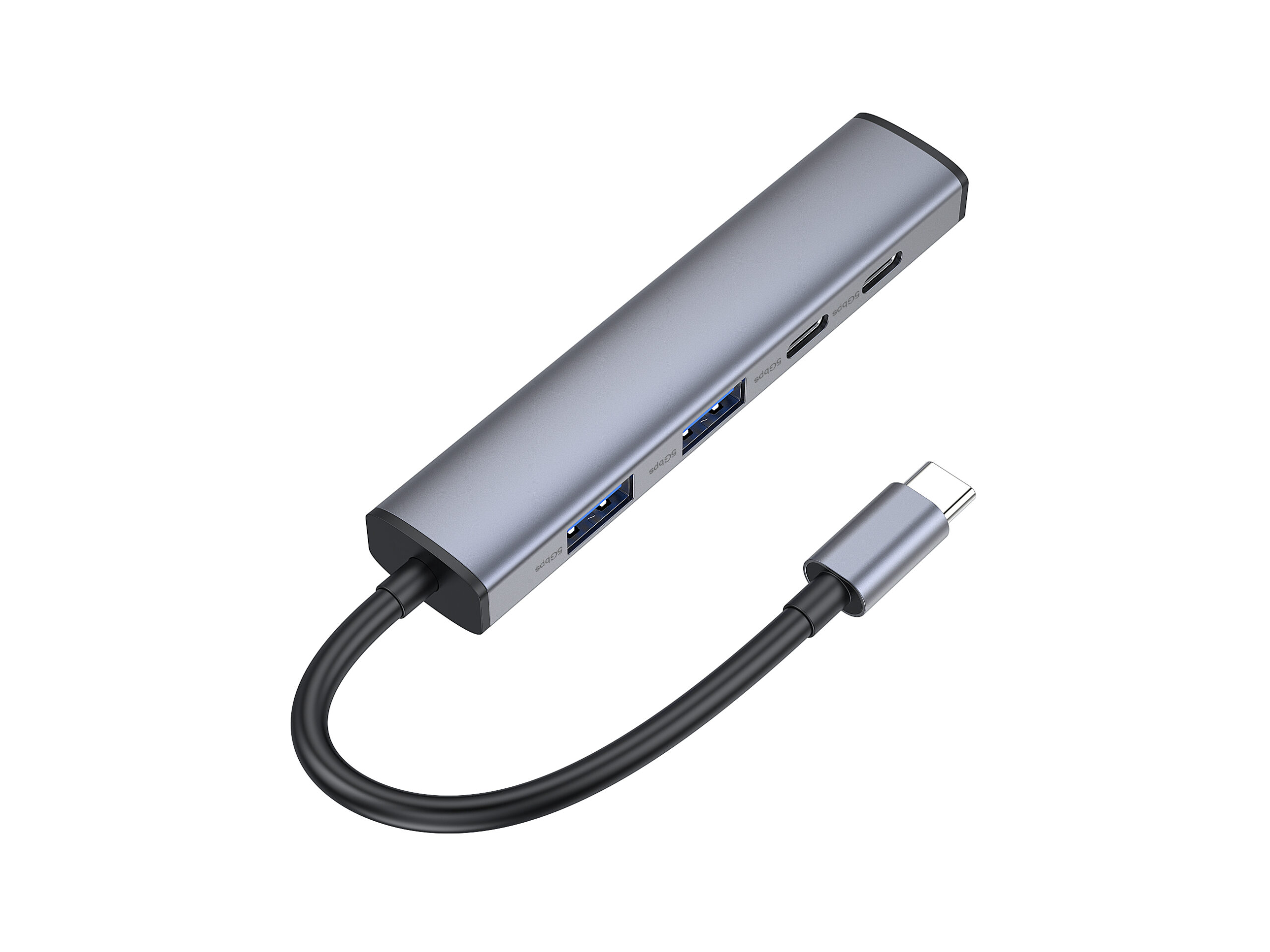 Conceptronic HUBBIES22G interface hub USB 3.2 Gen 1 (3.1 Gen 1) Type-C 5000 Mbit/s Grijs - Afbeelding 3