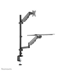 Neomounts DS90-325BL1 Zit-sta werkstation bureau 17-32" - gasveer - Afbeelding 4