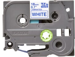 Brother TZE-243 labelprinter-tape Blauw op wit - Afbeelding 3