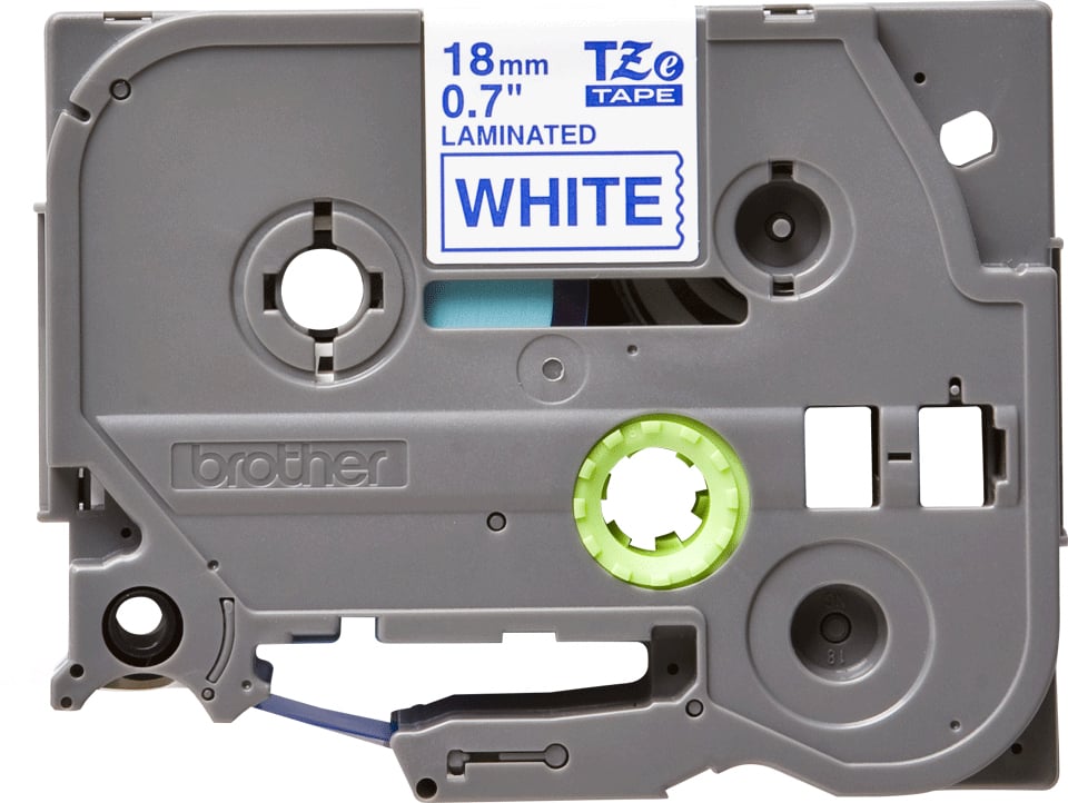 Brother TZE-243 labelprinter-tape Blauw op wit - Afbeelding 3