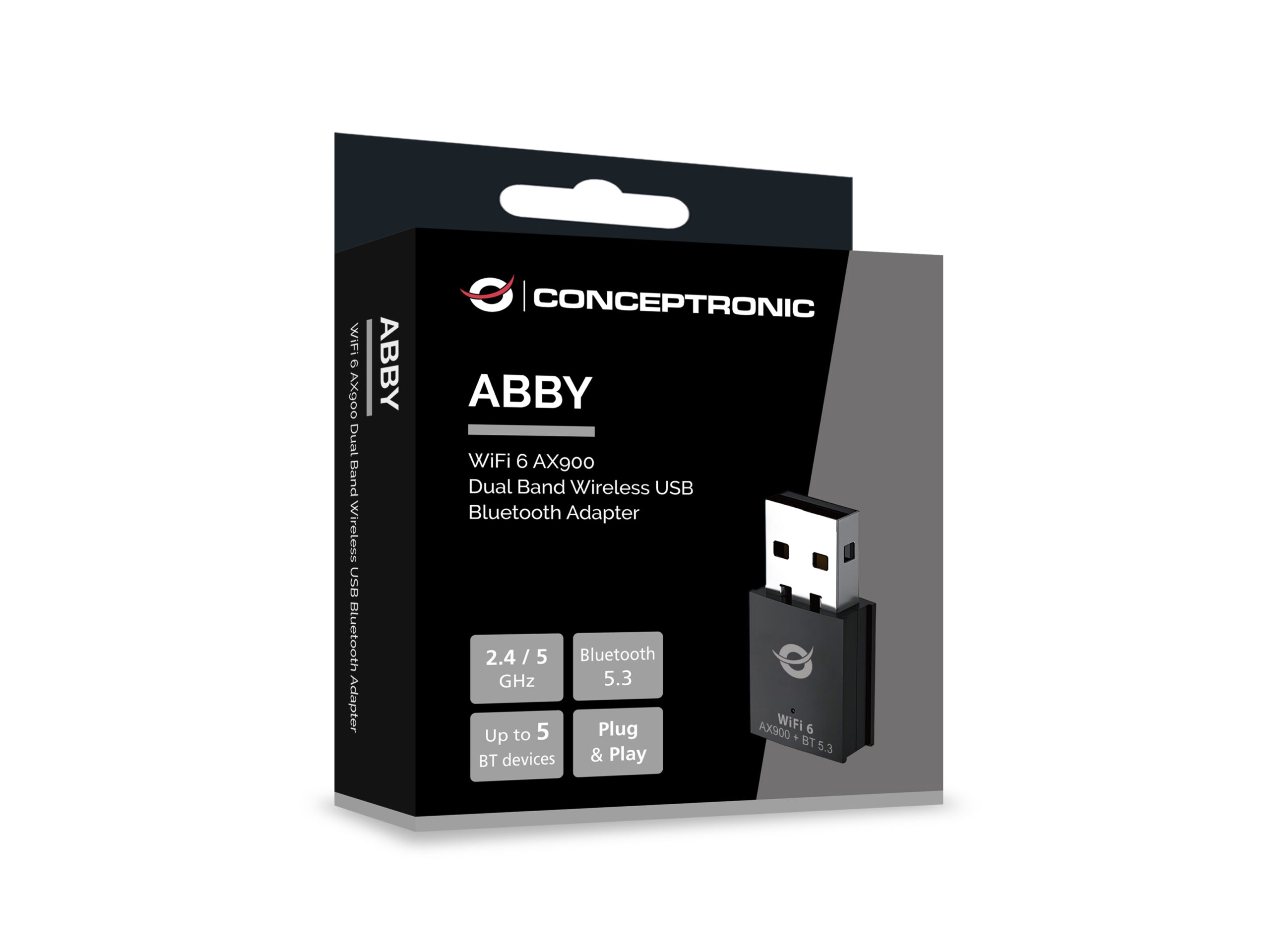 Conceptronic ABBY26B netwerkkaart WLAN / Bluetooth 900 Mbit/s - Afbeelding 6