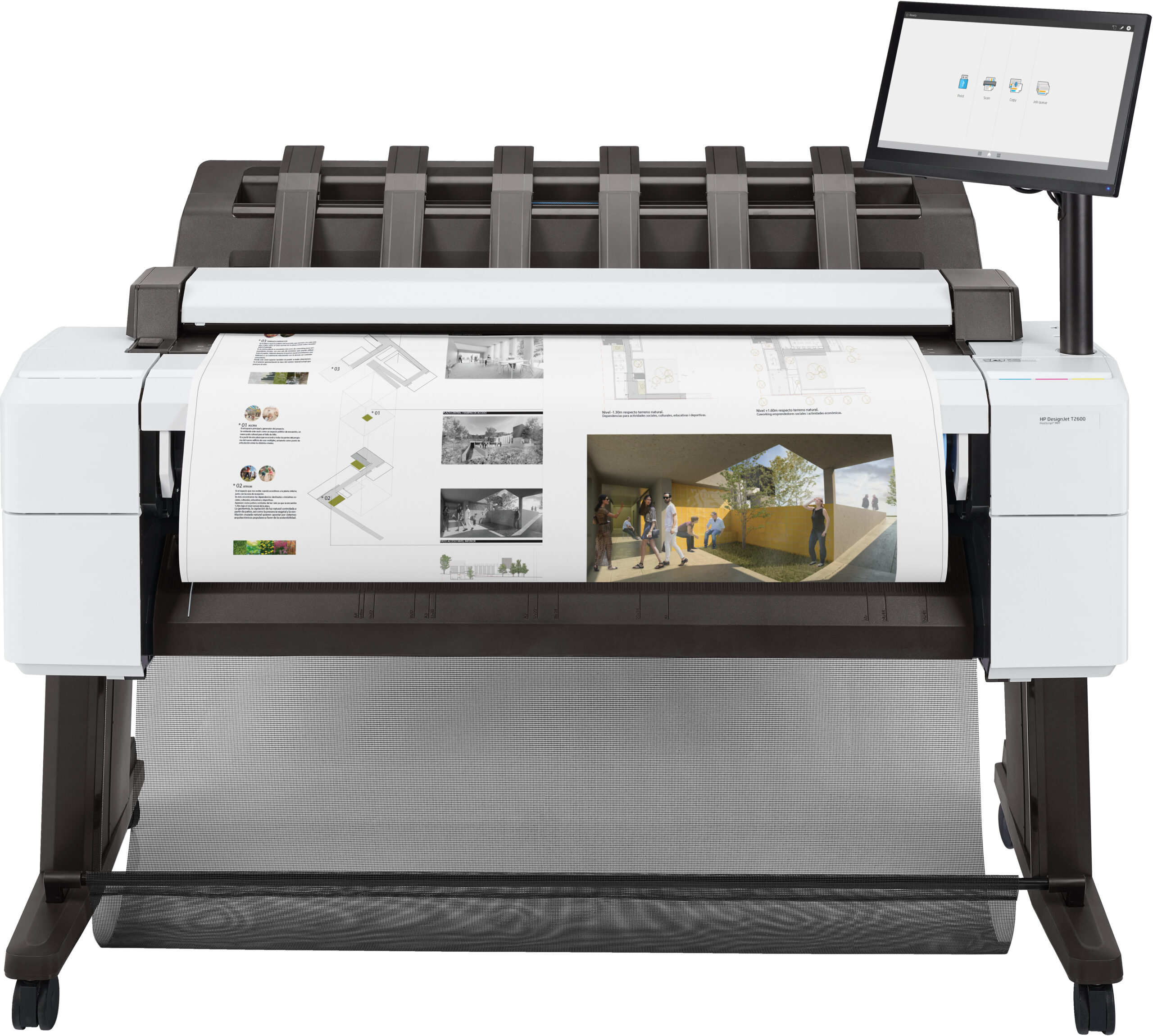 HP Designjet T2600dr 36-inch multifunctionele PostScript-printer - Afbeelding 5
