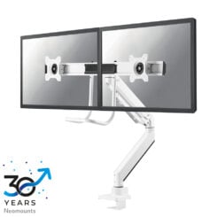 Neomounts NM-D775DXWHITE Monitorarm 10-32" - gasveer - Topfix - 180°-stop