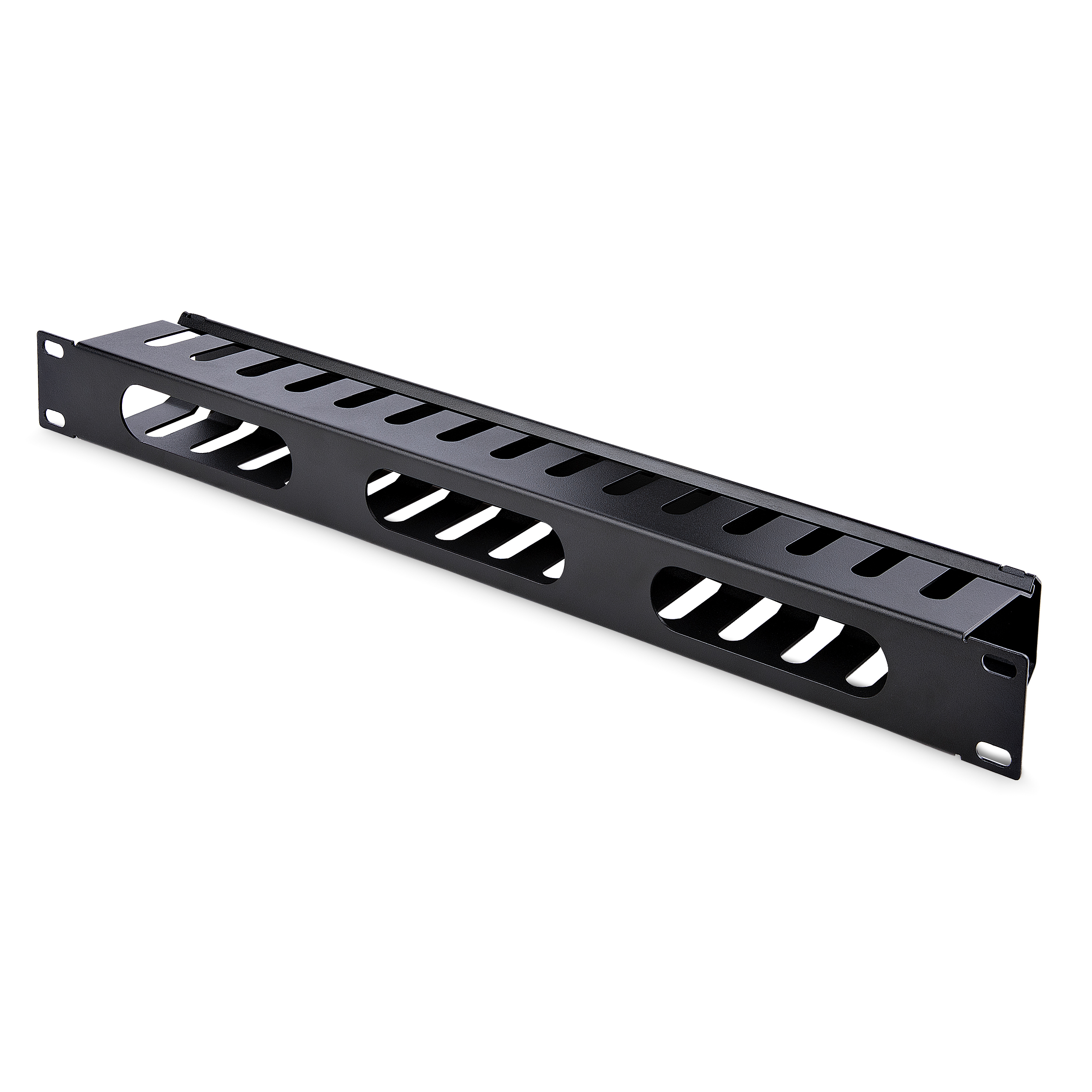 StarTech.com 1U Horizontale Kabelgoot met Deksel voor 19" Server Rack - Vingergoot Kabelmanagement Paneel met Open Sleuven - Raceway Panel - Afbeelding 3