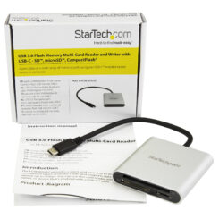 StarTech.com USB 3.0 Flash geheugen multi kaartlezer/schrijver met USB-C - SD, microSD, CompactFlash - Afbeelding 6