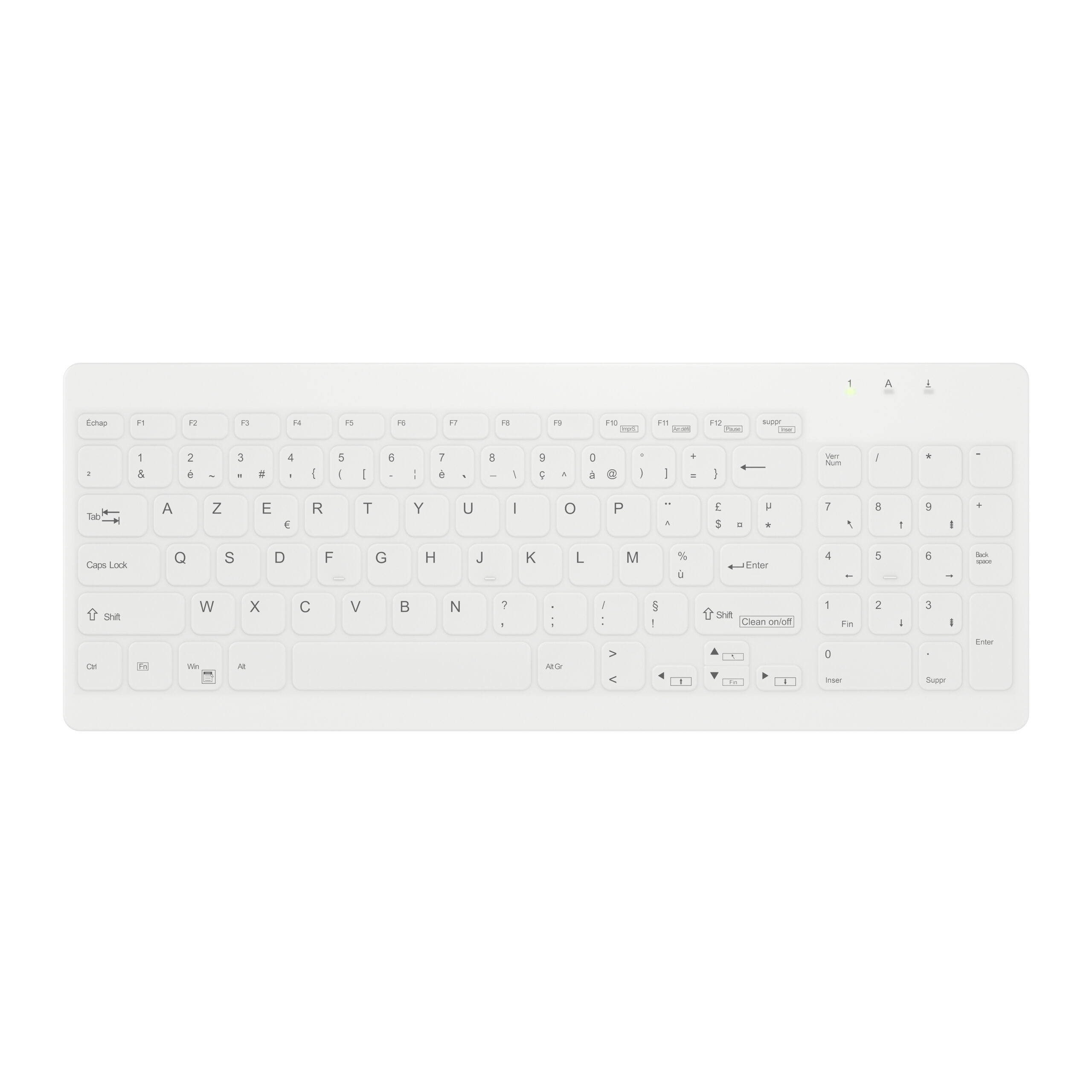 Contour Design Active Key AK-C7012 toetsenbord Medisch USB Frans Wit - Afbeelding 2
