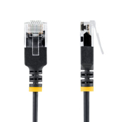 StarTech.com 50cm Ultra Dunne Cat6a Netwerkkabel, Zwart, UTP, 34AWG Pure Koperdraad, Dunne RJ45 Patchkabel, Individueel Getest - Afbeelding 3