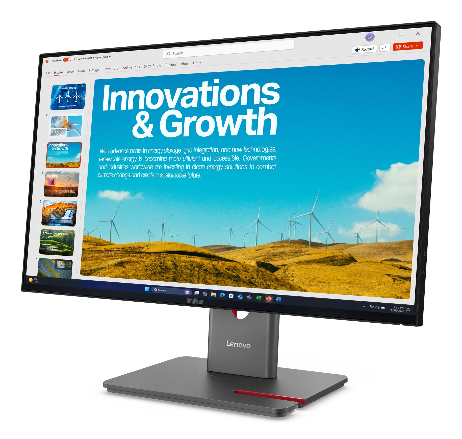 Lenovo ThinkVision P24QD-40 Monitor - Afbeelding 3