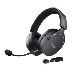 Trust GXT 491 Fayzo Gaming Headset - Draadloze gamingheadset – Bluetooth en USB verbinding – Afneembare microfoon – Zwart - Afbeelding 2