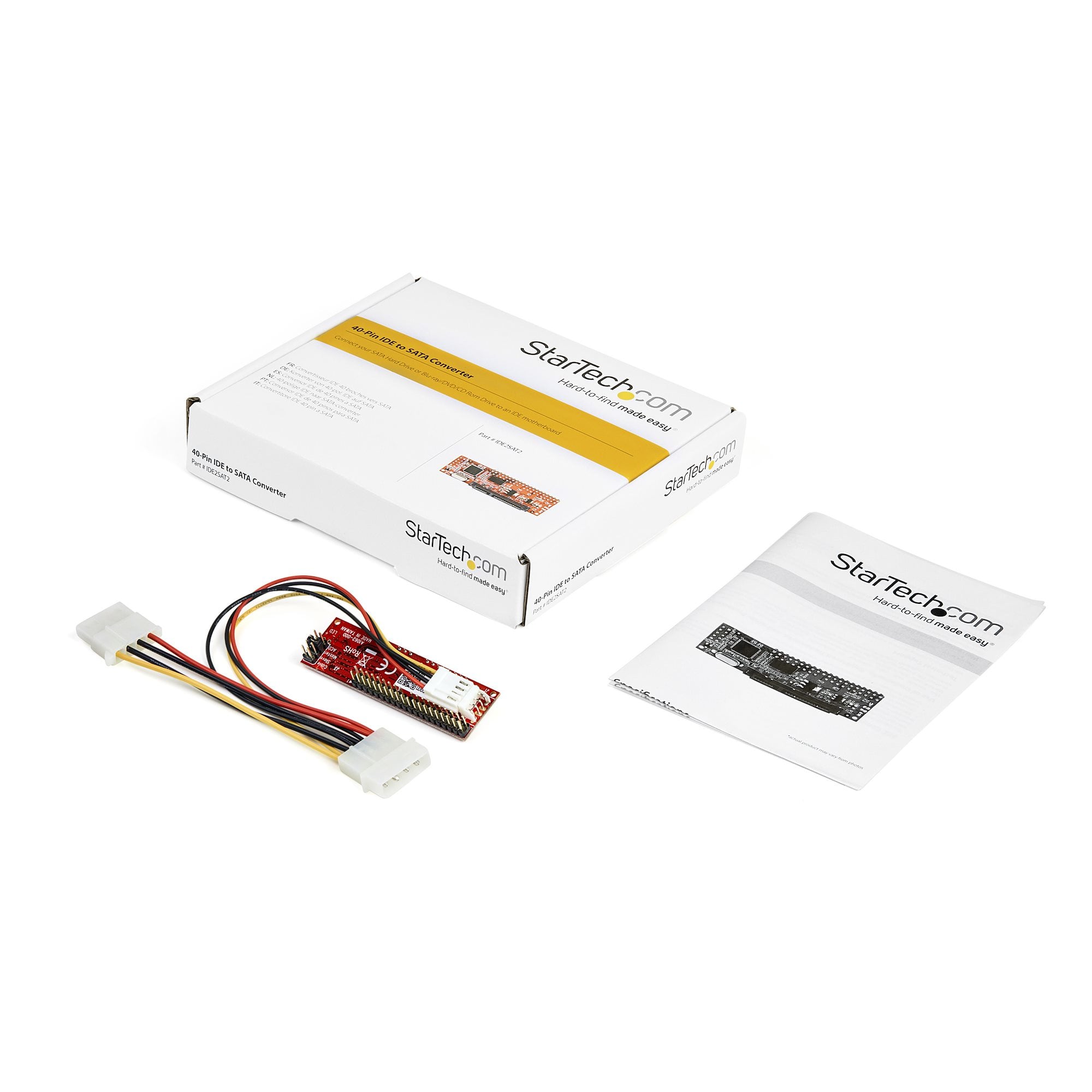 StarTech.com IDE naar SATA harde schijf of optische schijfadapter - 40-polige PATA naar 2,5 inch SATA HDD/SSD/ODD-converter - Afbeelding 5