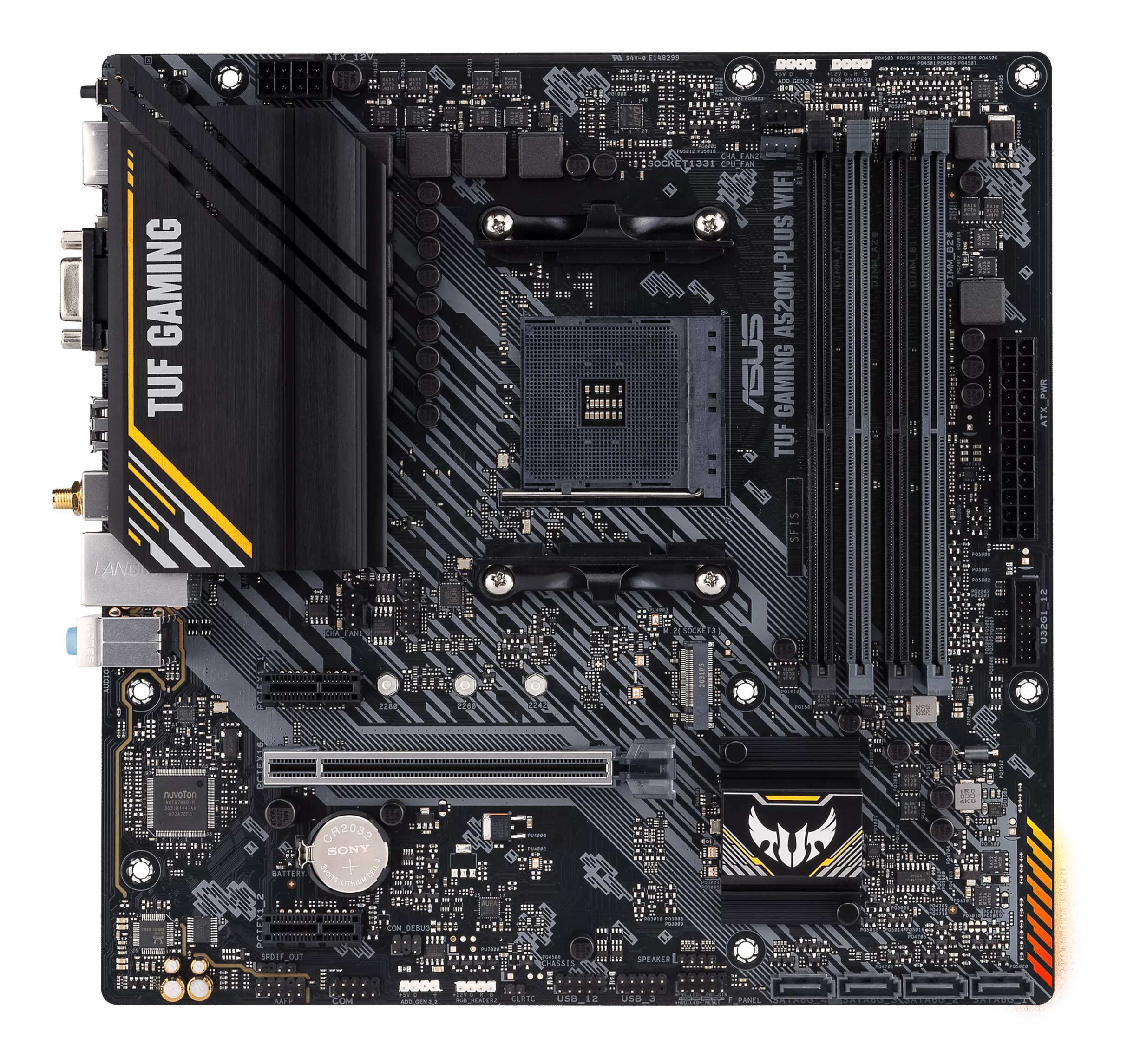 ASUS TUF GAMING A520M-PLUS WIFI AMD A520 Socket AM4 micro ATX - Afbeelding 3