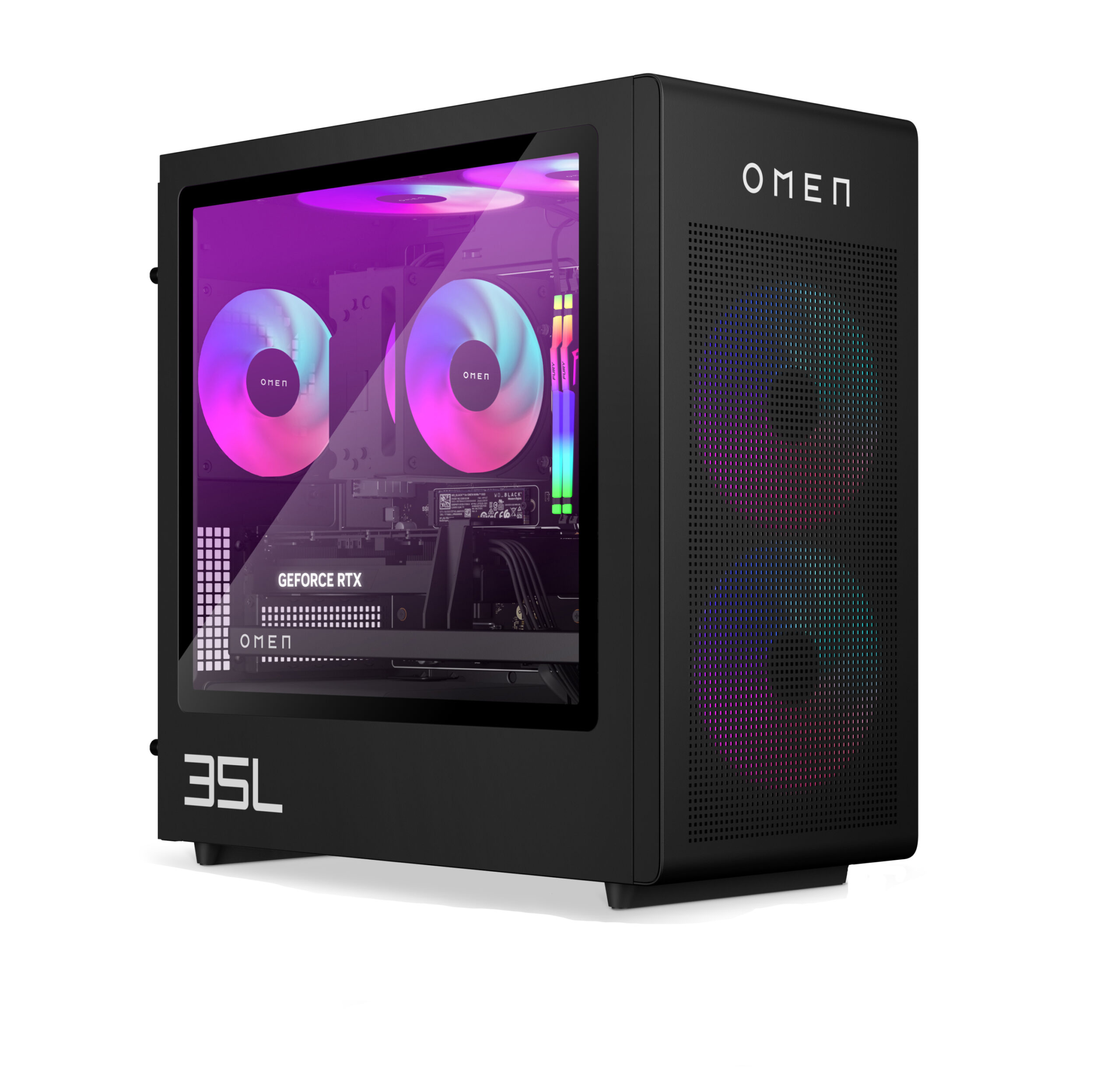 HP OMEN 35L GT16-0240nd PC Intel Core Ultra 9 285K 32 GB DDR5-SDRAM 2 TB SSD NVIDIA GeForce RTX 5070 Windows 11 Home Tower AI PC Zwart - Afbeelding 5