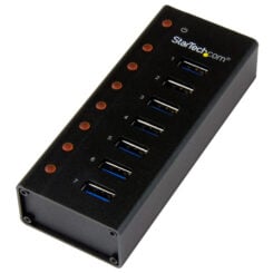 StarTech.com 7-poorts USB 3.0 hub - 5Gbps - op een desktop of op de wand monteerbare metalen behuizing - Afbeelding 2