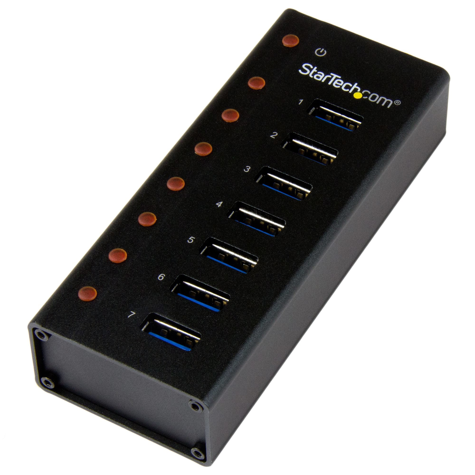 StarTech.com 7-poorts USB 3.0 hub - 5Gbps - op een desktop of op de wand monteerbare metalen behuizing - Afbeelding 2