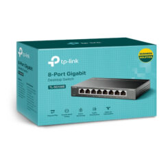 TP-Link TL-SG108S(UN) netwerk-switch Unmanaged Gigabit Ethernet (10/100/1000) Desktop Zwart - Afbeelding 4