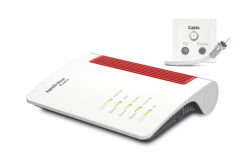 Box FRITZ! 6670 Cable Edition International draadloze router 2.5 Gigabit Ethernet Dual-band (2.4 GHz / 5 GHz) Rood, Wit - Afbeelding 2