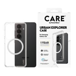 PanzerGlass CARE™ by ® Urban Explorer Case Transparent w. White Qi Samsung Galaxy S26 mobiele telefoon behuizingen Hoes Transparant - Afbeelding 3