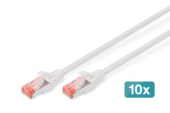Digitus DK-1644-010-WH-10 netwerkkabel Wit 1 m Cat6 S/FTP (S-STP)