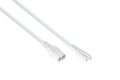 Kabelmeister SK0870-W005 electriciteitssnoer Wit 0,5 m C8 stekker IEC C7