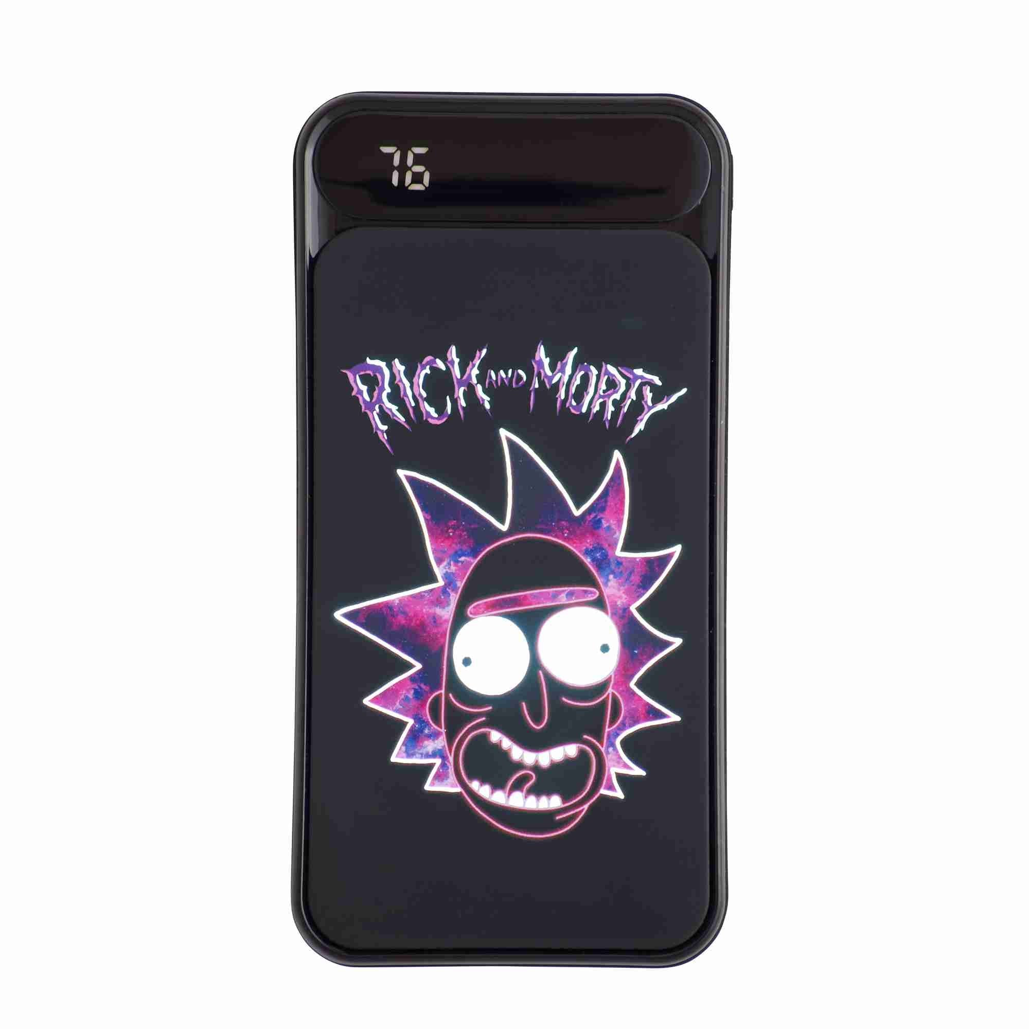 Lazerbuilt Powerbank 10.000mAh Rick & Morty light up