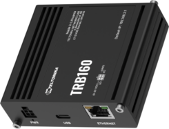 Ultra-small lightweight and energy-efficient IoT gateway equipped with mission-critical LTE Cat 6 Gigabit Ethernet virtual network interface via USB Type-C.