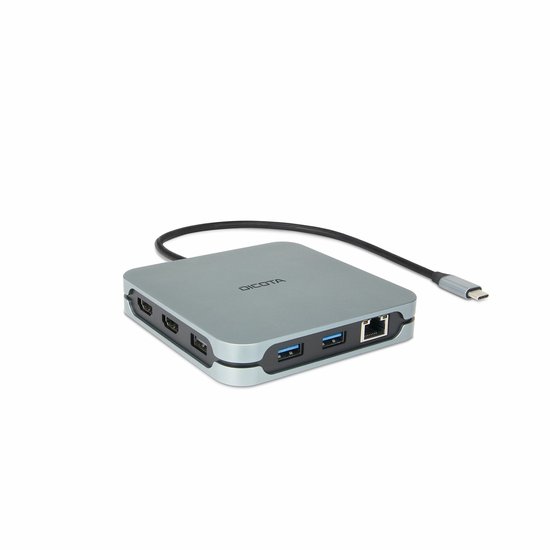 DICOTA D32057 interface hub USB Type-C 10000 Mbit/s Zilver
