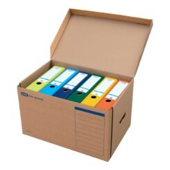 Elba Systemcontainer tric 54.5x32.0x 36.0 cm mit Klappdeckel Packung 10 tijdschriftenhouder Doos Beige