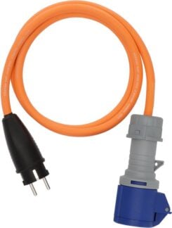 stekkerdoos Adapter 1,5m Schuko / CEE koppeling Ber.Anzeige