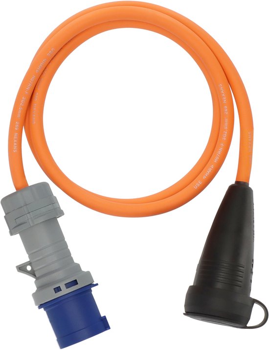 stekkerdoos Adapter 1,5m CEE Stecker/Schuko koppeling Ber.An