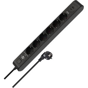 stekkerdoos stekker omlijsting 6f. ÜSS 13.500A 1xUSB A