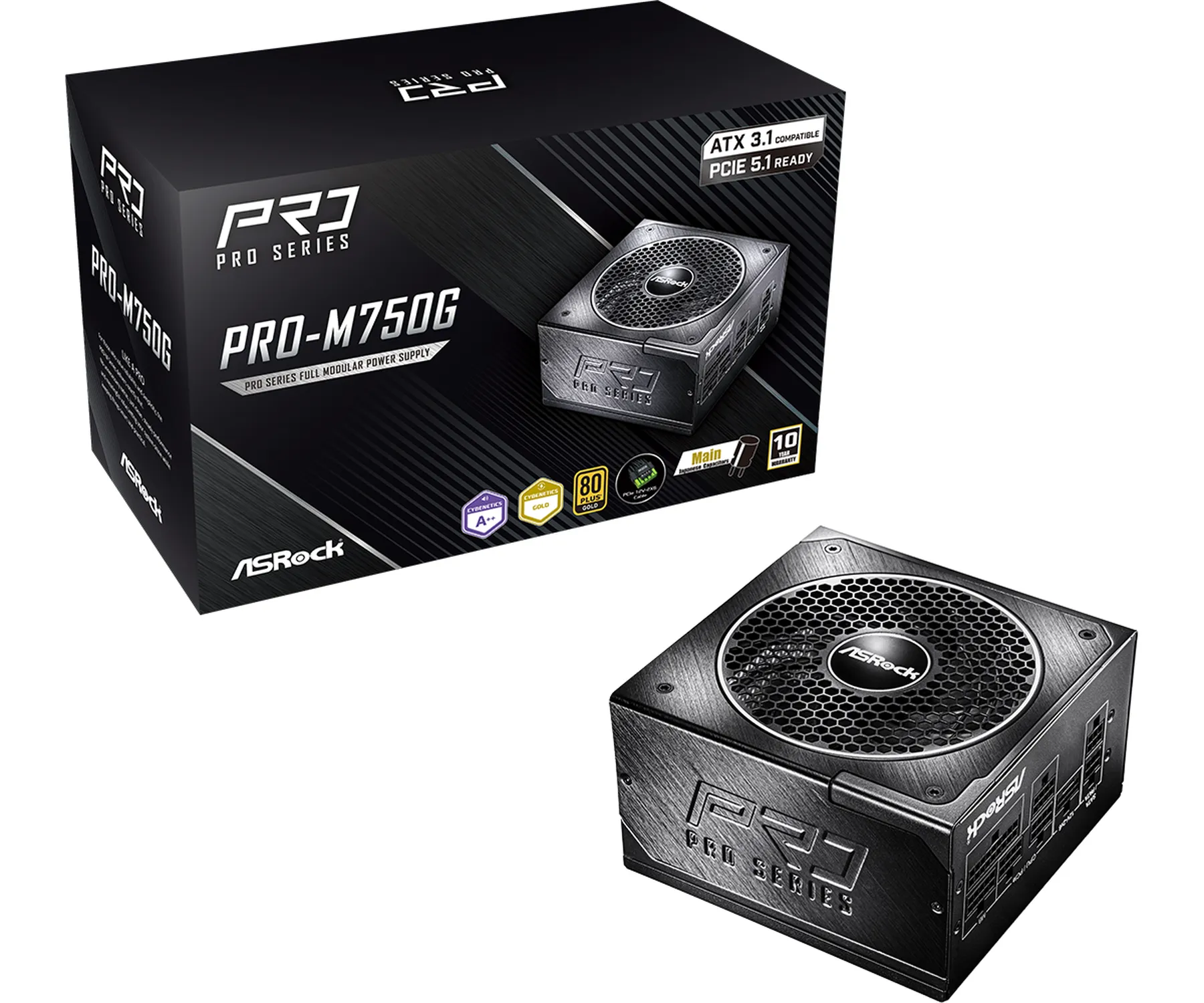 ASRock Pro Series PRO-M750G 750W ATX 80+ Gold black