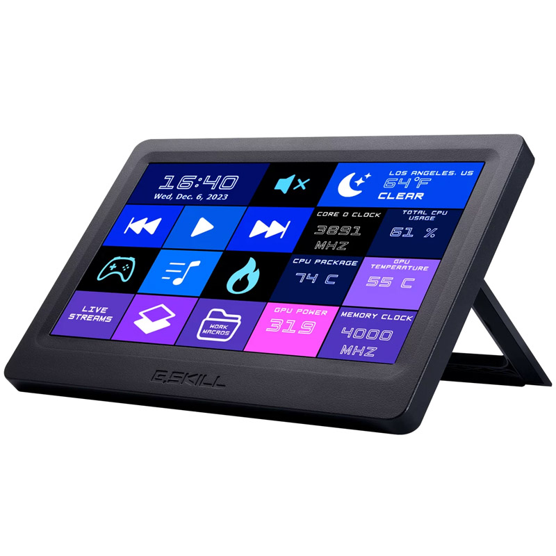 G.Skill GD-A7PCCSK-WGD beeldkrant 17,8 cm (7) LED 300 cd/m² Touchscreen