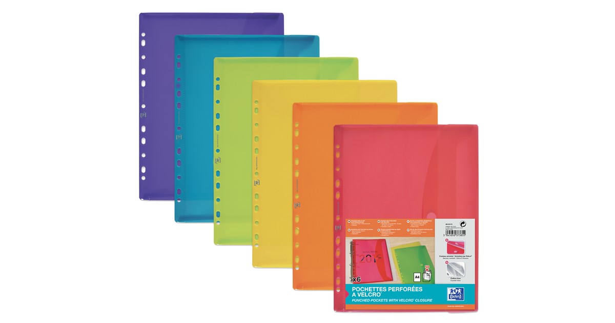 Oxford 400099574 map Polypropyleen (PP) Verschillende kleuren A4