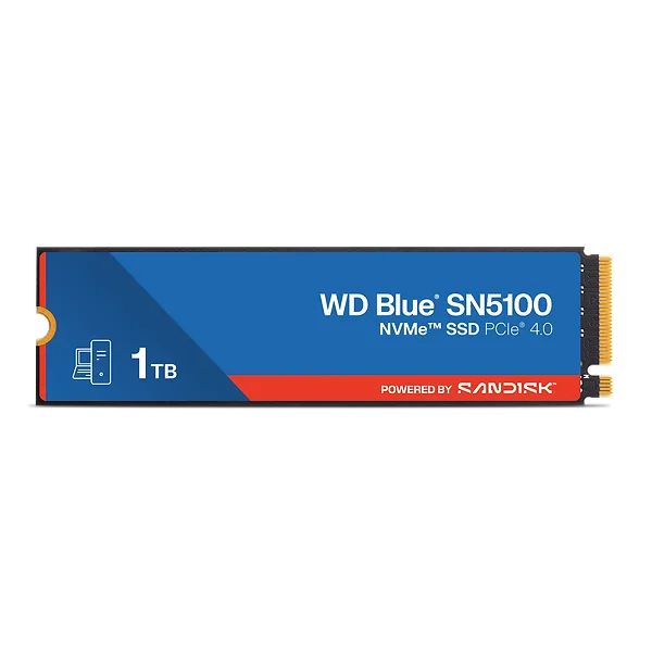 Western Digital WD Blue SN5100 1 TB M.2 PCI Express 4.0 NVMe QLC 3D NAND