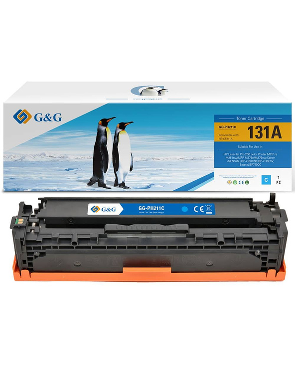 G&G 14317 tonercartridge 1 stuk(s) Compatibel Cyaan