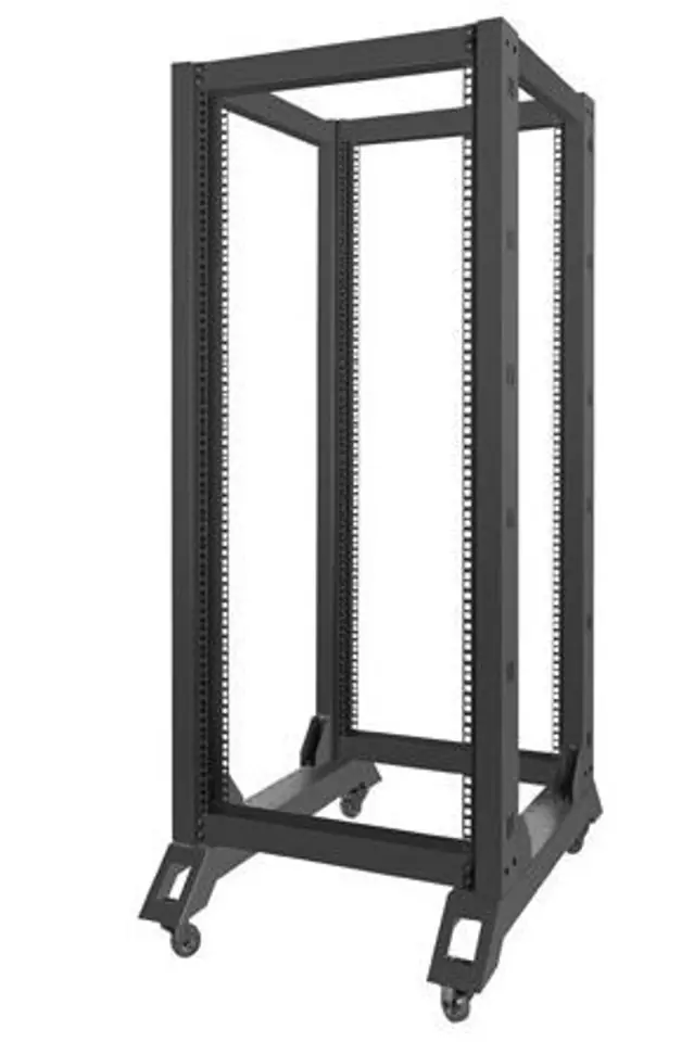 Lanberg OR01-6827-B rack 27U Vrijstaande rek Zwart