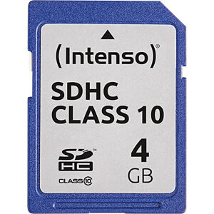 SD CARD CLASS 10 GEHEUGENKAART / 4GB OPSLAGCAPACITEIT / SDHC FORMAAT