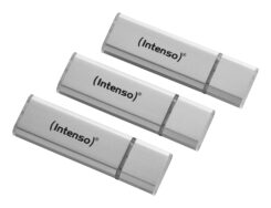 INTENSO USB FLASH DRIVE 2I0 / 32GB / ALU LINE / ZILVER / TRIPLE PACK