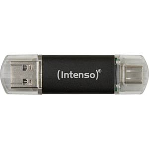 USB FLASH DRIVE 3.2/256GB TWIST LINE VAN INTENSO / 256GBOPSLAGCAPACITEIT / USB 3.2 AANSLUITING