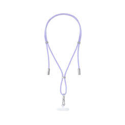 INTENSO CELL PHONE CHARGING LANYARD IN DE KLEUR PAARS GESCHIKT VOORSMARTPHONES MET OPLAADMOGELIJKHEID