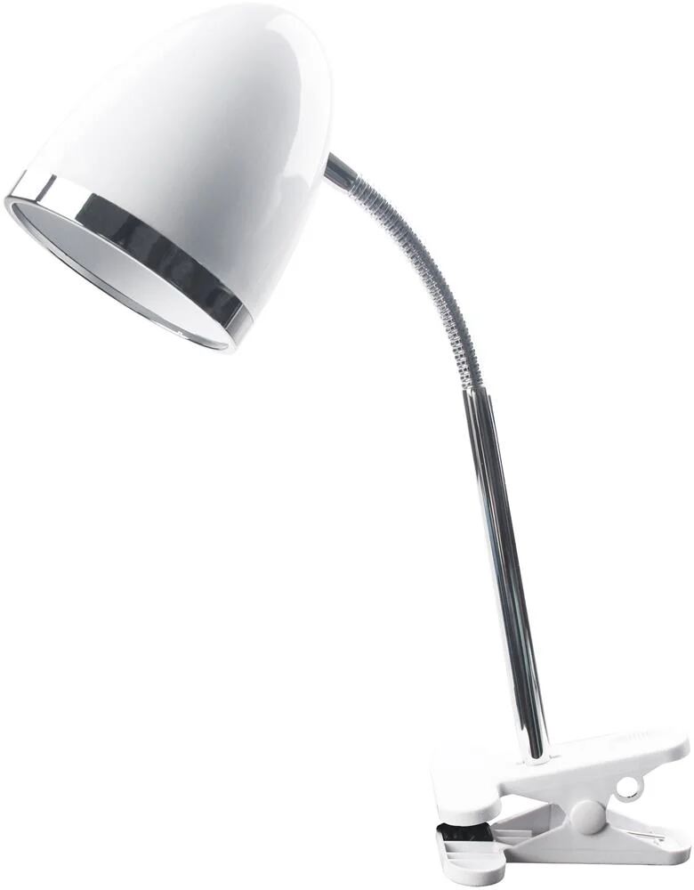 Avide Basic Tischleuchte Clipbar Weiß 15W