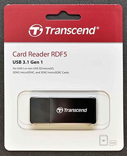 TRANSCEND USB3.0 SD/mSD Card Reader Zwar