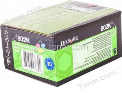 LEXMARK 80C20K0 return toner black