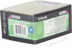 LEXMARK 80C20M0 return toner magenta
