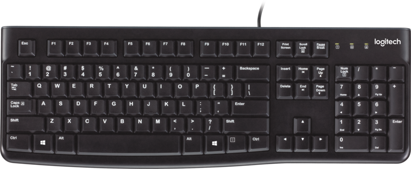 LOGI K120 corded Keyboard black (BE)