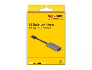 DeLOCK 66248 tussenstuk voor kabels RJ-45 USB C Grijs