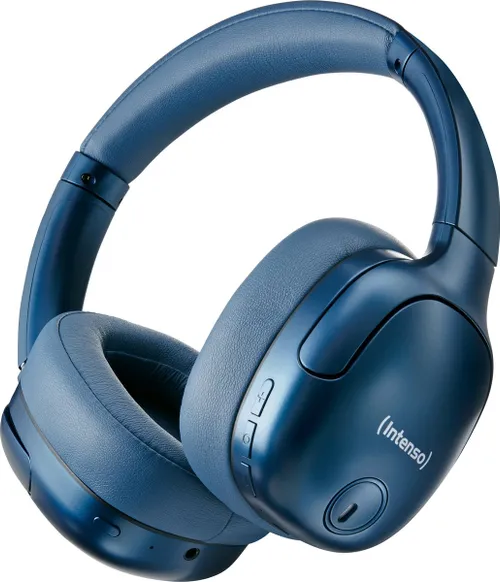 INTENSO OVERHEAD EARPHONE OVER-EAR MODEL O400HA IN DE KLEUR BLAUWGESCHIKT VOOR MUZIEK EN AUDIO