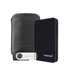 2I5 PORTABLE HDD 3I2 MET 2TB GEHEUGEN EN EXTRA USB-STICK VAN 64GB /MEMORY DRIVE BUNDEL